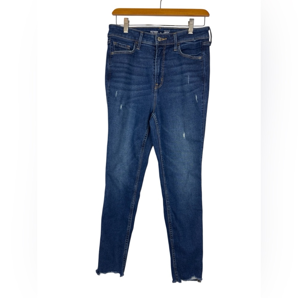 Old Navy ROCKSTAR SUPER SKINNY Extra High Rise Secret Smooth Pockets WOMENS Sz 8